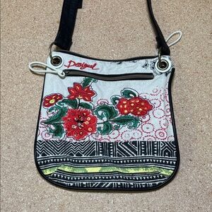 Desigual Embroidered Beaded Bag